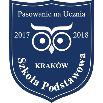 Wzór 2 tarczy szkolnej z granatowo białego laminatu grawerskiego