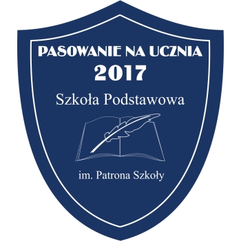 Wzór 5 tarczy szkolnej z granatowo białego laminatu grawerskiego